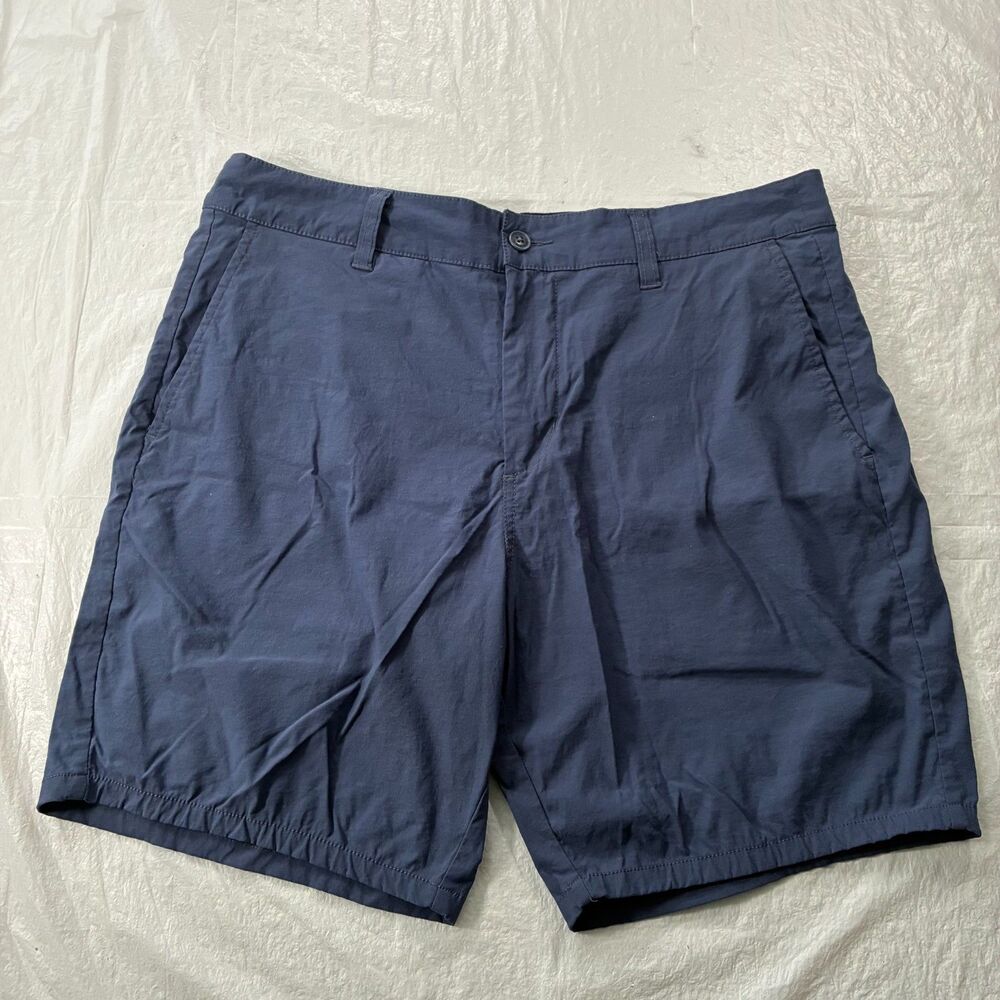 Marsh Wear Prime Heritage Shorts Mens 34 Navy Blue Fishing Hiking Chino Stretch